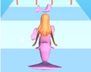 Mermaids tail rush sminkes HTML5 játék
