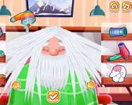 Santa haircut sminkes HTML5 játék