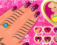 Barbie princess nails makeover online játék