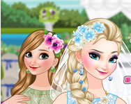 Bride Elsa and bridesmaid Anna jtk