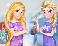 sminkes - Elsa and Rapunzel college girls