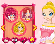 Fairies heart style sminkes HTML5 játék