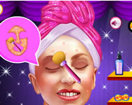 Lady Gaga frozen princess makeover sminkes játékok